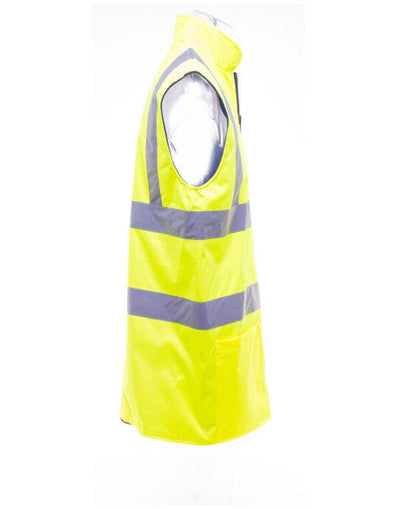 Yoko HV008F Hi-Vis Reversible Fleece Vest - Hi-Vis Yellow