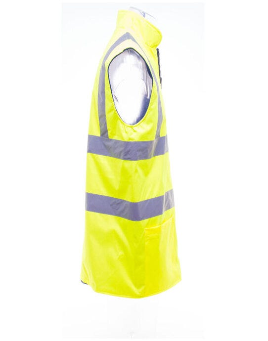 Yoko HV008F Hi-Vis Reversible Fleece Vest - Hi-Vis Yellow