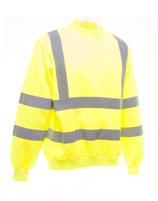 Yoko HVJ510 Hi-Vis Heavyweight Sweatshirt - Hi-Vis Yellow