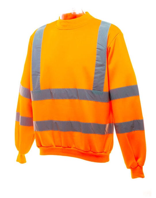 Yoko HVJ510 Hi-Vis Heavyweight Sweatshirt - Hi Vis Orange