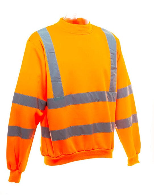 Yoko HVJ510 Hi-Vis Heavyweight Sweatshirt - Hi Vis Orange