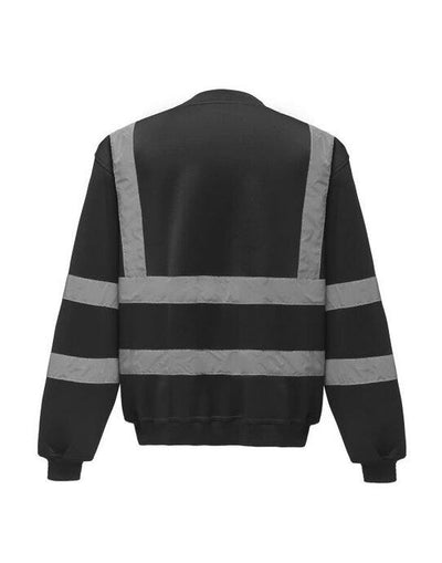 Yoko HVJ510 Hi-Vis Heavyweight Sweatshirt - Black
