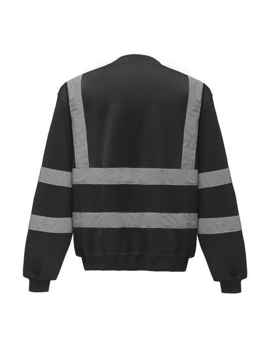 Yoko HVJ510 Hi-Vis Heavyweight Sweatshirt - Black
