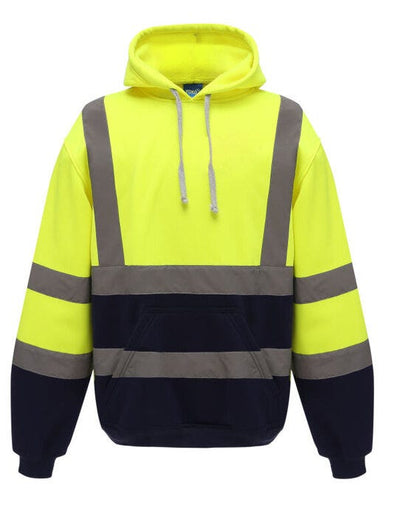 Yoko HVK05 Hi-VIs Hoodie - Hi-Vis Yellow/Navy
