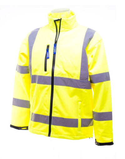 Yoko HVK09 Hi-Vis Softshell Jacket - Hi-Vis Yellow