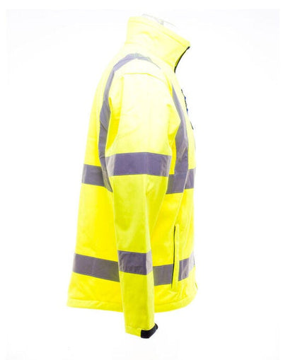 Yoko HVK09 Hi-Vis Softshell Jacket - Hi-Vis Yellow
