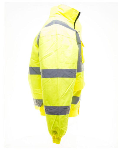 Yoko HVP211 Hi-Vis Bomber Jacket - Hi-Vis Yellow