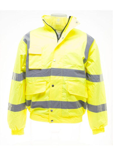 Yoko HVP211 Hi-Vis Bomber Jacket - Hi-Vis Yellow
