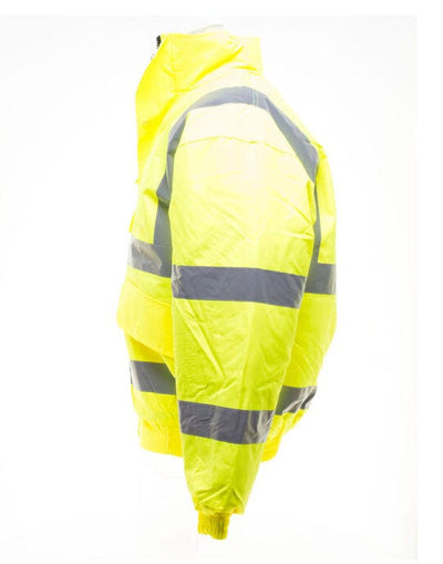 Yoko HVP211 Hi-Vis Bomber Jacket - Hi-Vis Yellow