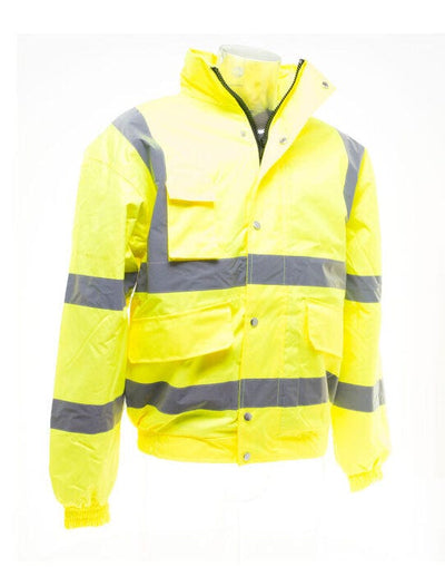 Yoko HVP211 Hi-Vis Bomber Jacket - Hi-Vis Yellow