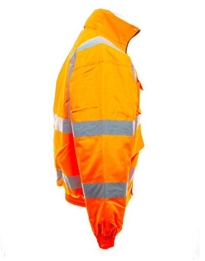 Yoko HVP211 Hi-Vis Bomber Jacket - Hi Vis Orange