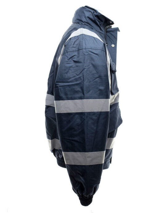 Yoko HVP211 Hi-Vis Bomber Jacket - Navy
