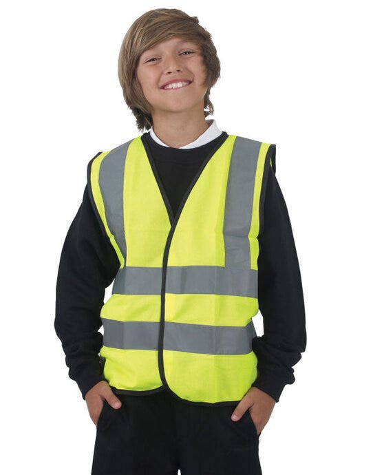 Yoko HVW100CH Childrens Hi-Vis Waistcoat - Hi-Vis Yellow