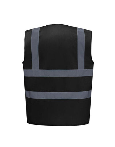 Yoko HVW100EV Enhanced Vis Waistcoat - Black
