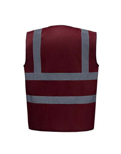 Yoko HVW100EV Enhanced Vis Waistcoat - Maroon