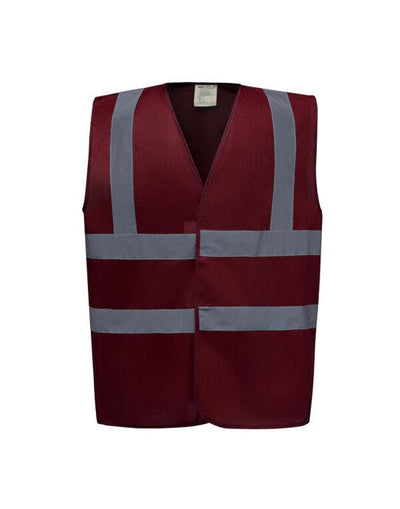 Yoko HVW100EV Enhanced Vis Waistcoat - Maroon