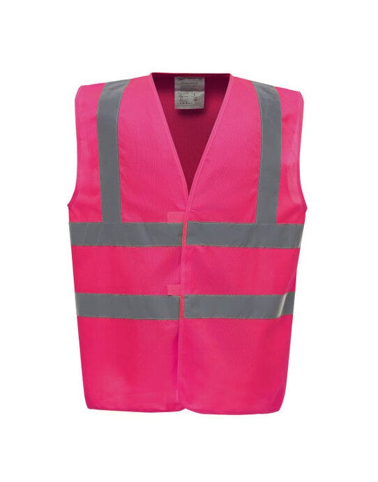 Yoko HVW100EV Enhanced Vis Waistcoat - Pink