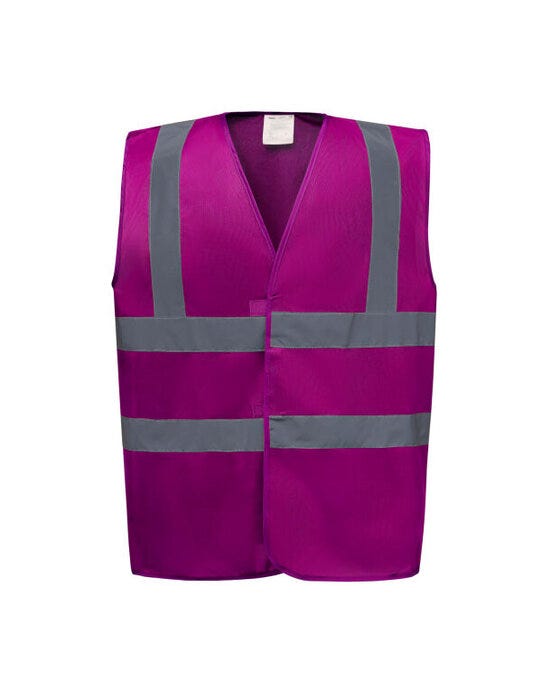 Yoko HVW100EV Enhanced Vis Waistcoat - Raspberry