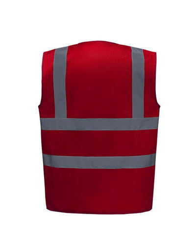 Yoko HVW100EV Enhanced Vis Waistcoat - Red