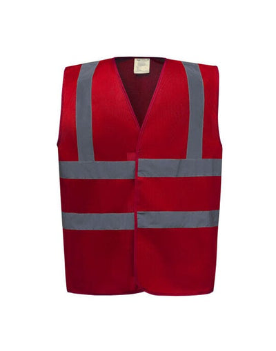 Yoko HVW100EV Enhanced Vis Waistcoat - Red
