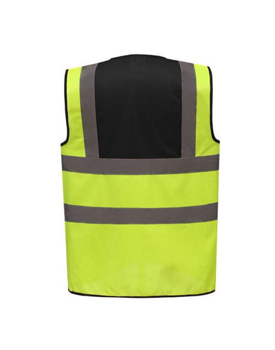 Yoko HVW100TT Two Tone Class 1 Waistcoat - Hi Vis Yellow/Black