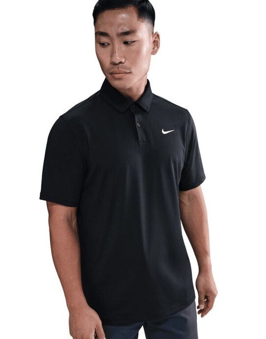 Nike IB0273 Dri-Fit Good Polo Solid SS - Black/White