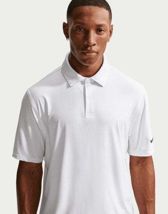 Nike IQ6689 Good Polo Solid SS (OLC) - White/Black