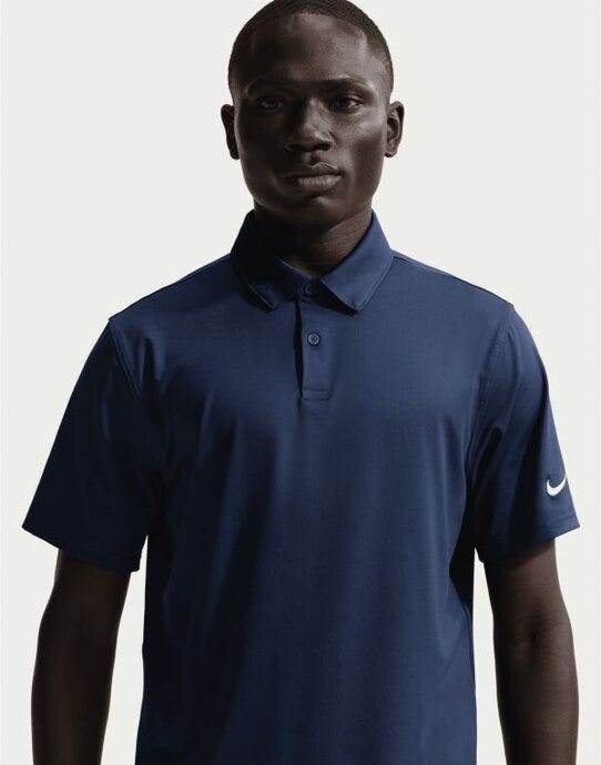 Nike IQ6689 Good Polo Solid SS (OLC) - College Navy/White