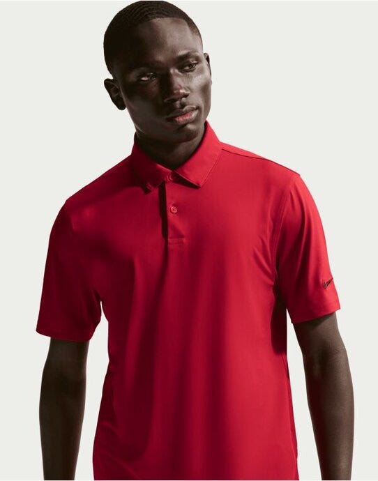 Nike IQ6689 Good Polo Solid SS (OLC) - Gym Red/Black