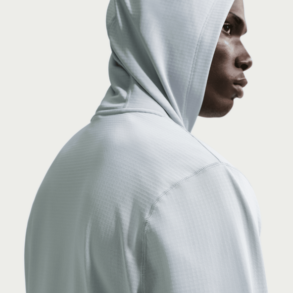 Nike IU2627 Velocity Hoodie - Wolf Grey/White