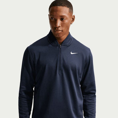 Nike IU2629 Velocity Therma-Fit 1/2 Zip Top - College Navy/White