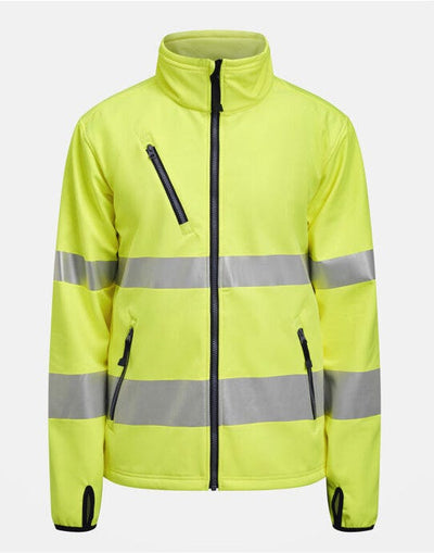 Jobman JM1202 Softshell Jacket Hi-Vis - Yellow