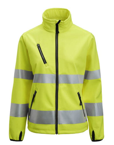 Jobman JM1210 Women's Softshell Jacket Hi-Vis - Yellow