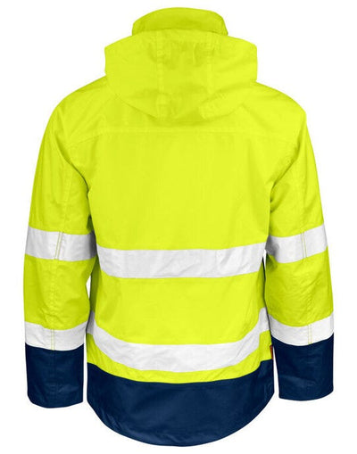 Jobman JM1283 Shell Jacket Hi-Vis - Yellow/Navy