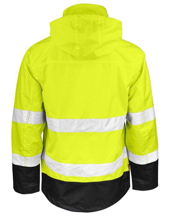 Jobman JM1283 Shell Jacket Hi-Vis - Yellow/Black