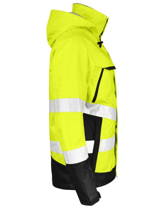 Jobman JM1283 Shell Jacket Hi-Vis - Yellow/Black