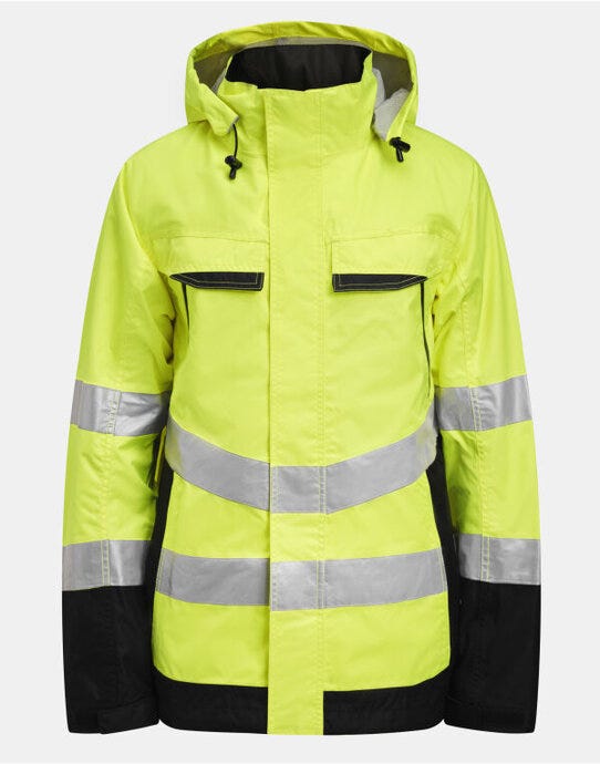 Jobman JM1283 Shell Jacket Hi-Vis - Yellow/Black