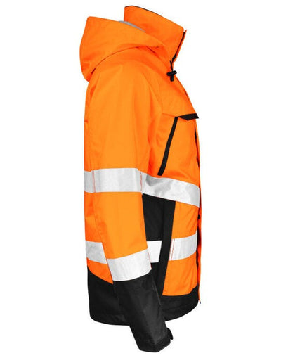 Jobman JM1283 Shell Jacket Hi-Vis - Orange/Black