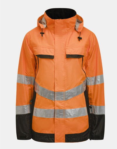 Jobman JM1283 Shell Jacket Hi-Vis - Orange/Black
