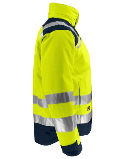 Jobman JM1347 Winter Jacket Star Hi-Vis - Yellow/Navy