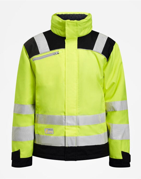 Jobman JM1347 Winter Jacket Star Hi-Vis - Yellow/Black