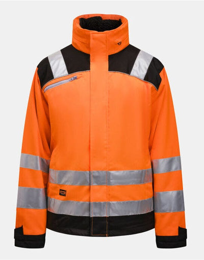 Jobman JM1347 Winter Jacket Star Hi-Vis - Orange/Black