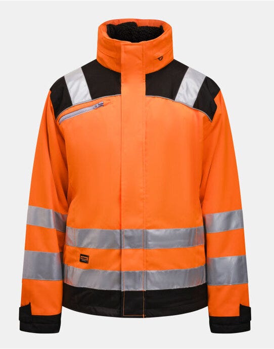 Jobman JM1347 Winter Jacket Star Hi-Vis - Orange/Black
