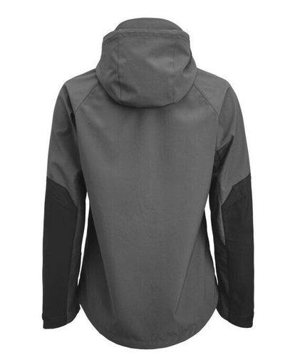 Jobman JM1372 Women's Oxygen Softshell Jacket - Dark Grey/Black