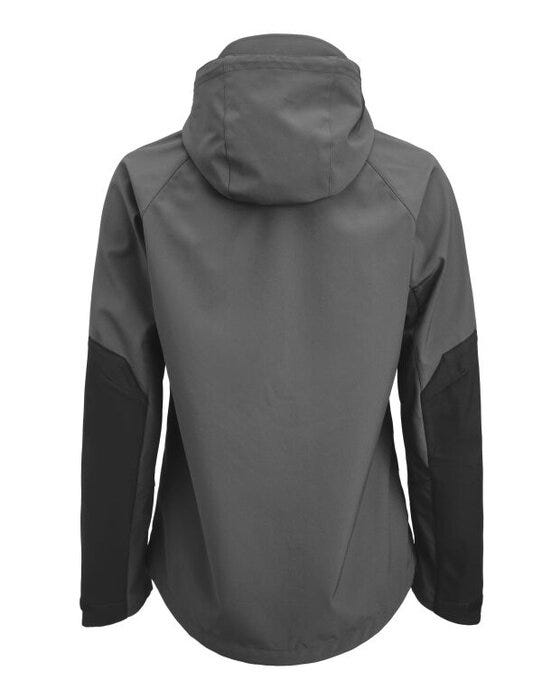 Jobman JM1372 Women's Oxygen Softshell Jacket - Dark Grey/Black