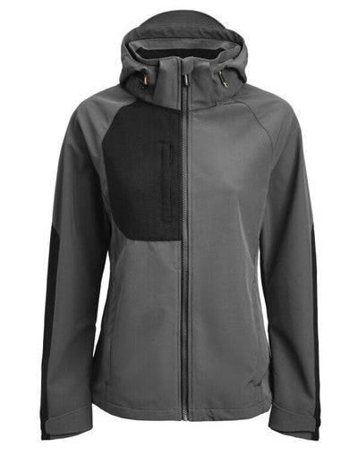 Jobman JM1372 Women's Oxygen Softshell Jacket - Dark Grey/Black
