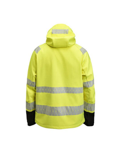 Jobman JM1376 Softshell Jacket Hi-Vis - Yellow/Black