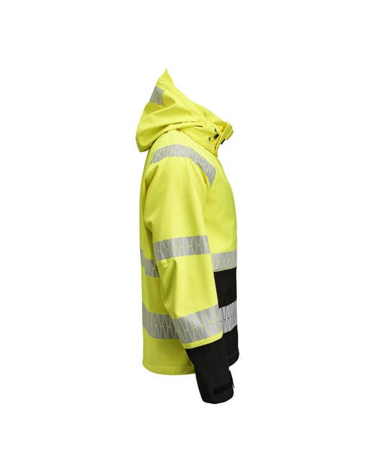 Jobman JM1376 Softshell Jacket Hi-Vis - Yellow/Black