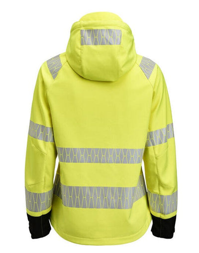 Jobman JM1377 Women's Softshell Jacket Hi-Vis - Yellow/Black