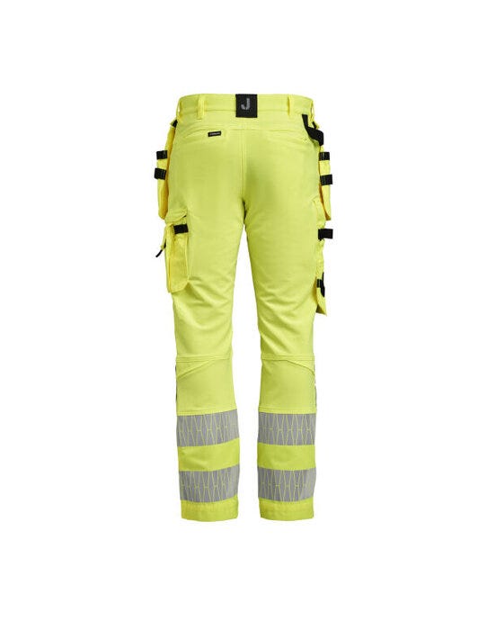 Jobman JM2291 Craftsman Trousers Stretch Hi-Vis - Yellow/Black